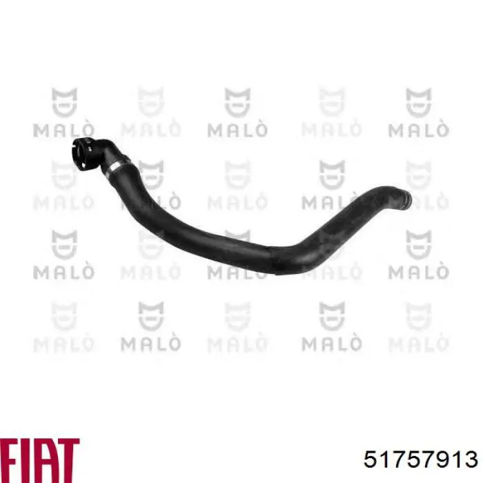 Przewód (króciec) chłodnicy górny Fiat/Alfa/Lancia 51757913 cena, od 9,67 USD