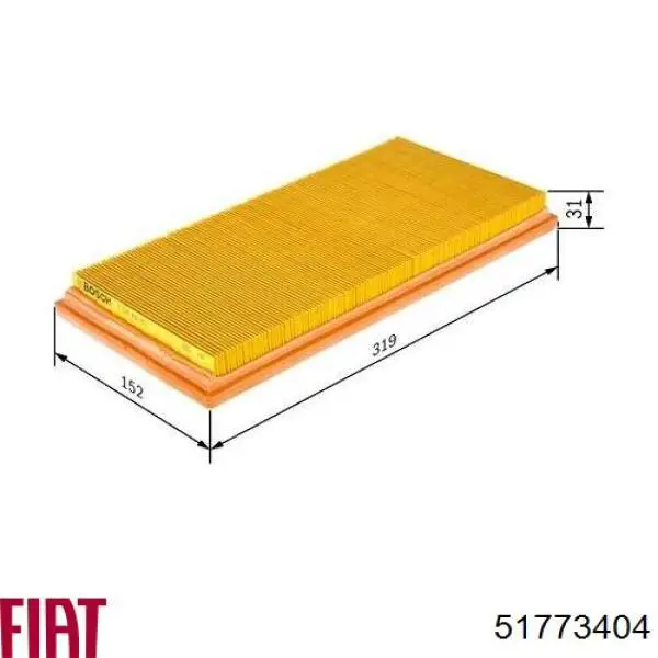 51773404 Fiat/Alfa/Lancia Filtr powietrza