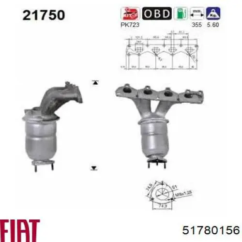 Do koszyka Konwerter-katalizator Saab 9-3  YS3F