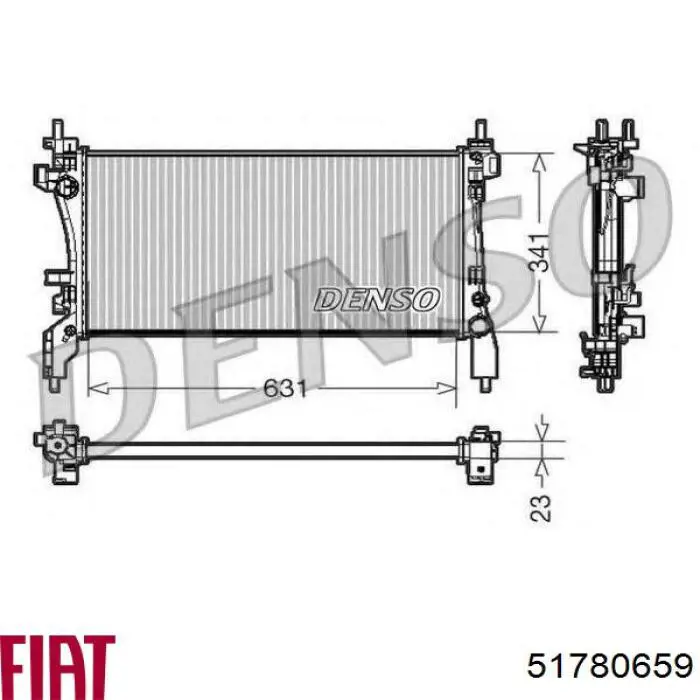 51780659 Fiat/Alfa/Lancia chłodnica silnika