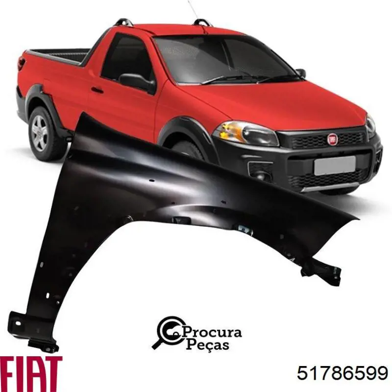 51786599 Fiat/Alfa/Lancia Błotnik przedni lewy