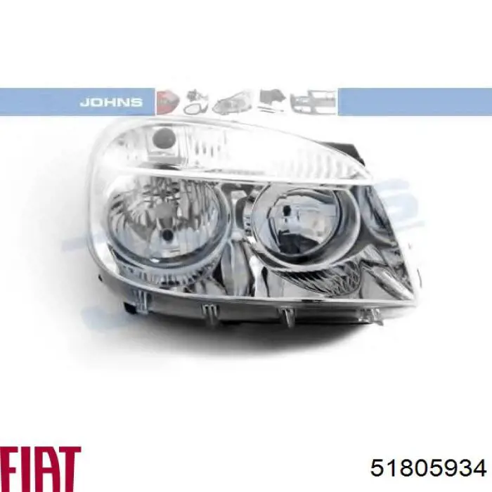 51805934 Fiat/Alfa/Lancia Reflektor prawy