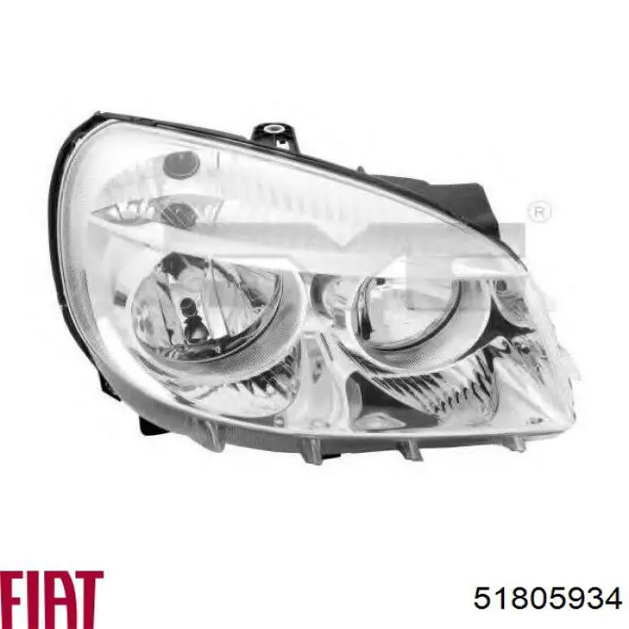 Reflektor prawy Fiat/Alfa/Lancia 51805934 cena, od 97,05 USD