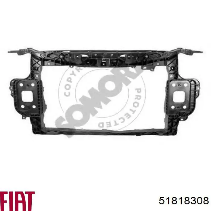 51818308 Fiat/Alfa/Lancia Osłona chłodnicy kompletna (panel mocowania reflektorów)