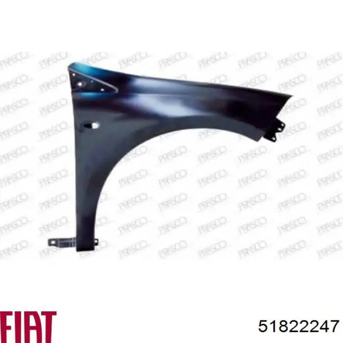 Błotnik przedni prawy Fiat/Alfa/Lancia 51822247 cena, od 135,74 USD