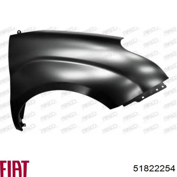 Błotnik przedni prawy Fiat/Alfa/Lancia 51822254 cena, od 88,43 USD