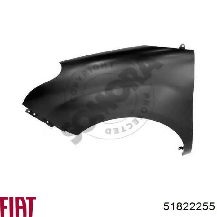 Błotnik przedni lewy Fiat/Alfa/Lancia 51822255 cena, od 83,27 USD