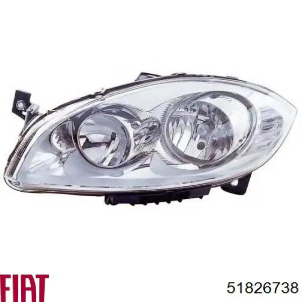 Do koszyka 51826738 Fiat/Alfa/Lancia Reflektor prawy