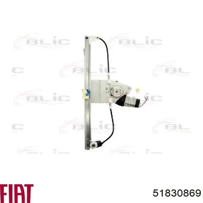 Mechanizm podnoszenia szyby drzwi przednich prawych Fiat/Alfa/Lancia 51830869 cena, od 99,46 USD