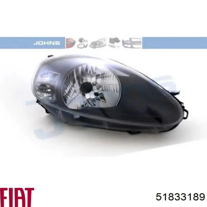 Do koszyka 51833189 Fiat/Alfa/Lancia Reflektor prawy