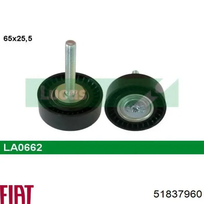51837960 Fiat/Alfa/Lancia Rolka prowadząca, kierunkowa paska napędowego