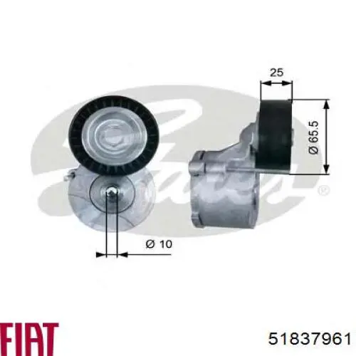 Napinacz paska napędowego 51837961 Fiat/Alfa/Lancia