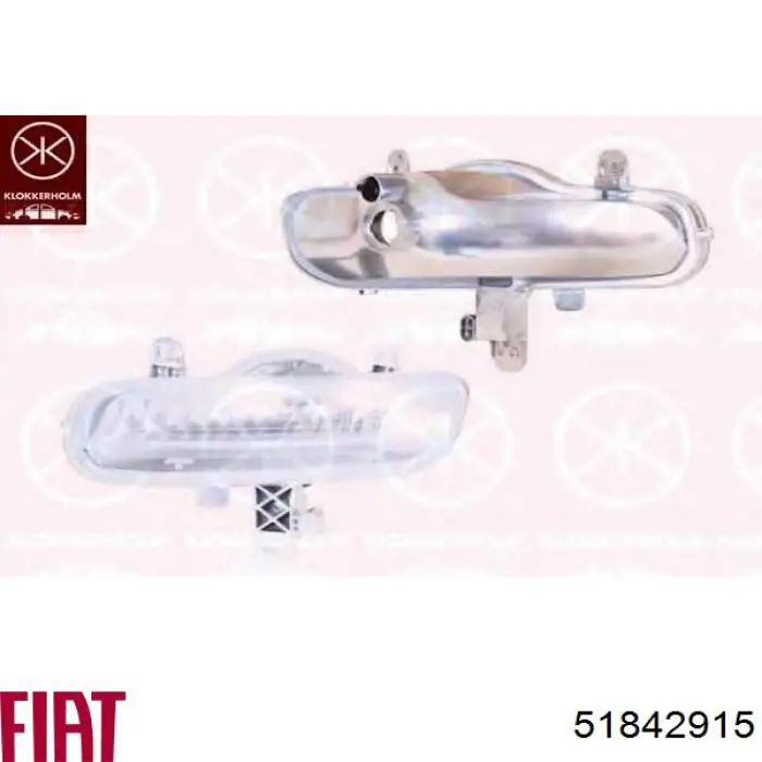 Reflektor do jazdy dziennej lewy Fiat/Alfa/Lancia 51842915 cena, od 46,27 USD