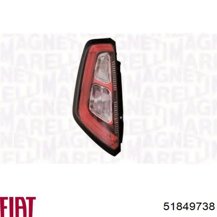 Do koszyka 51849738 Fiat/Alfa/Lancia Lampa zespolona tylna lewa