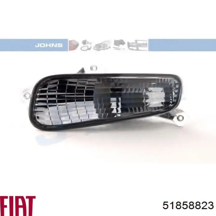 Do koszyka 51858823 Fiat/Alfa/Lancia Lampa pozycyjna (kierunkowskaz) w zderzaku lewa