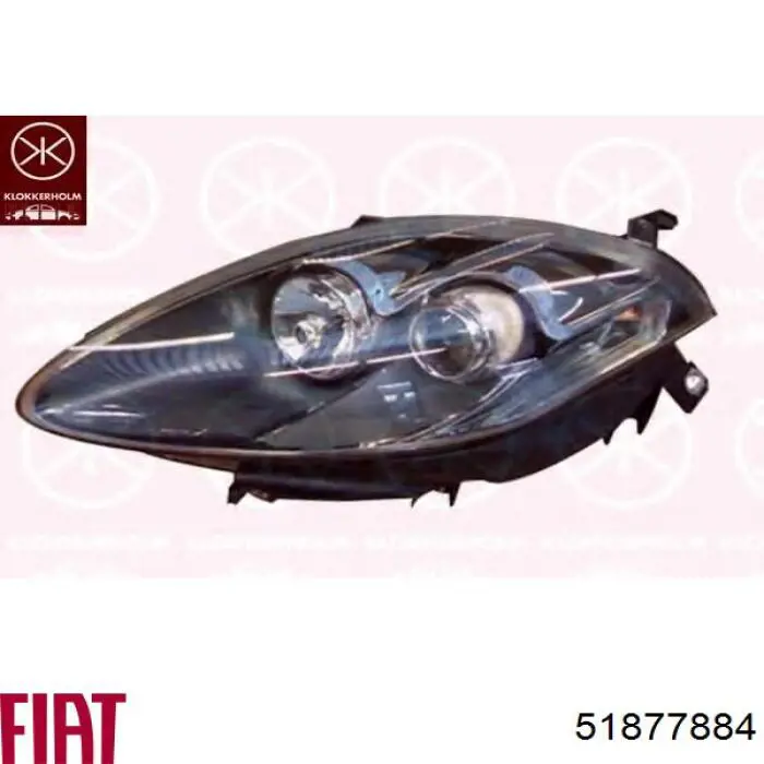 Reflektor lewy Fiat/Alfa/Lancia 51877884 cena, od 255,38 USD