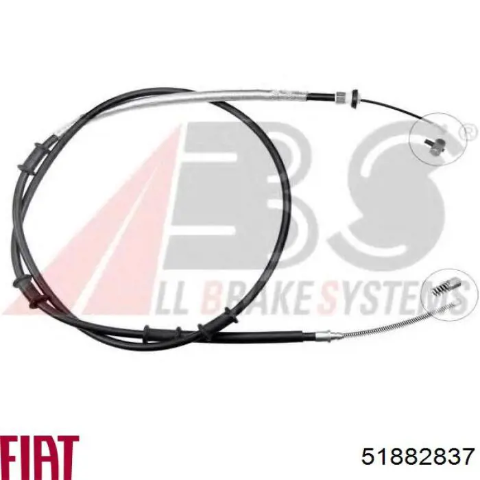 Linka hamulca ręcznego tylna prawa/lewa Fiat/Alfa/Lancia 51882837 cena, od 18,83 USD