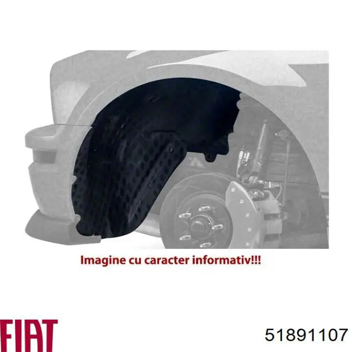 Nadkole błotnika przedniego lewe Fiat/Alfa/Lancia 51891107 cena, od 25,44 USD