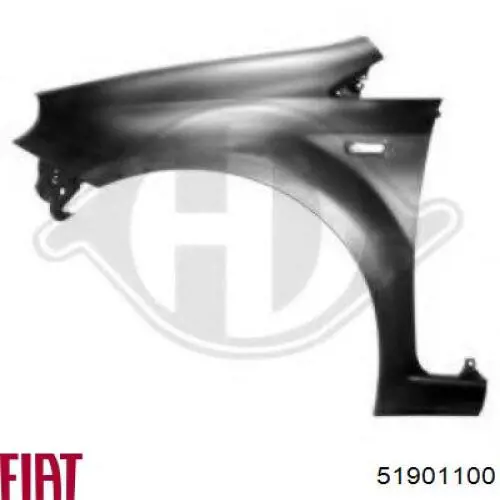 Do koszyka 51901100 Fiat/Alfa/Lancia Błotnik przedni prawy