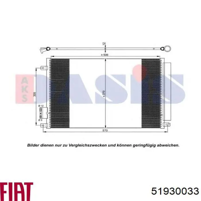 Chłodnica klimatyzacji Fiat/Alfa/Lancia 51930033 cena, od 91,94 USD