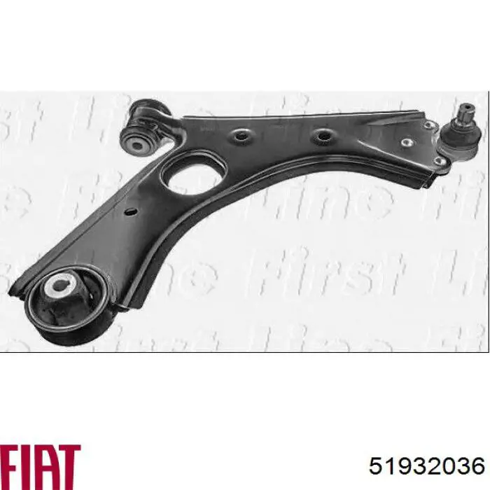Wahacz zawieszenia przedniego dolny prawy Fiat/Alfa/Lancia 51932036