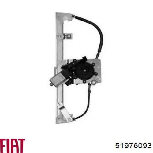 Do koszyka 51976093 Fiat/Alfa/Lancia Mechanizm podnoszenia szyby drzwi przednich prawych
