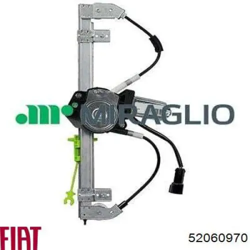 Mechanizm podnoszenia szyby drzwi przednich prawych Fiat/Alfa/Lancia 52060970 cena, od 59,59 USD