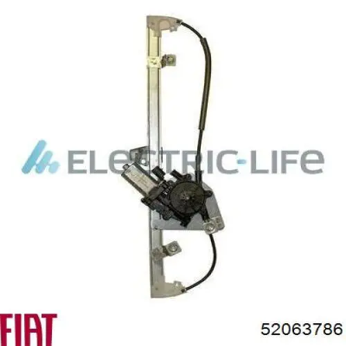 52063786 Fiat/Alfa/Lancia Mechanizm podnoszenia szyby drzwi przednich lewych