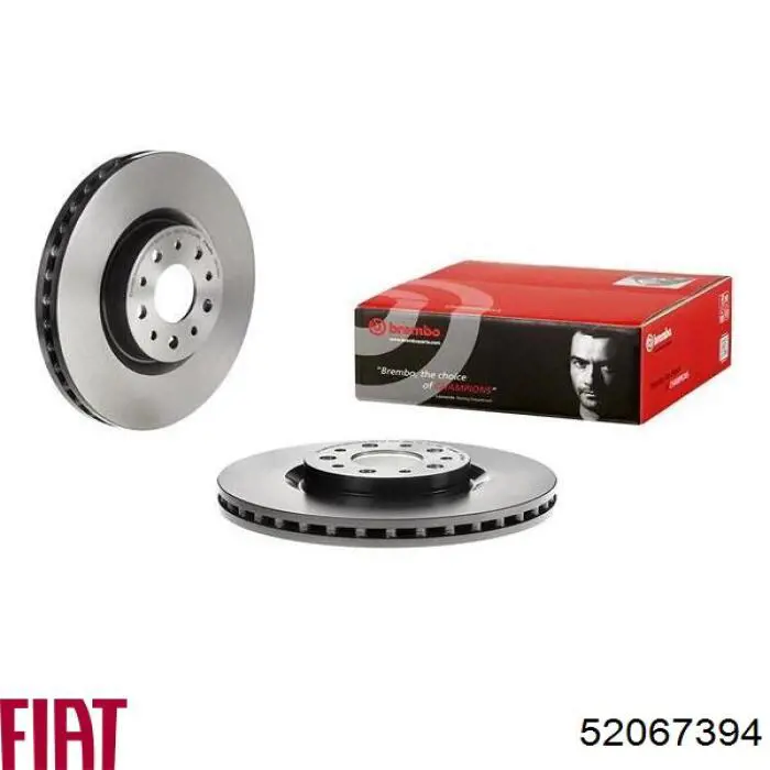 Tarcza hamulcowa przednia 52067394 Fiat/Alfa/Lancia
