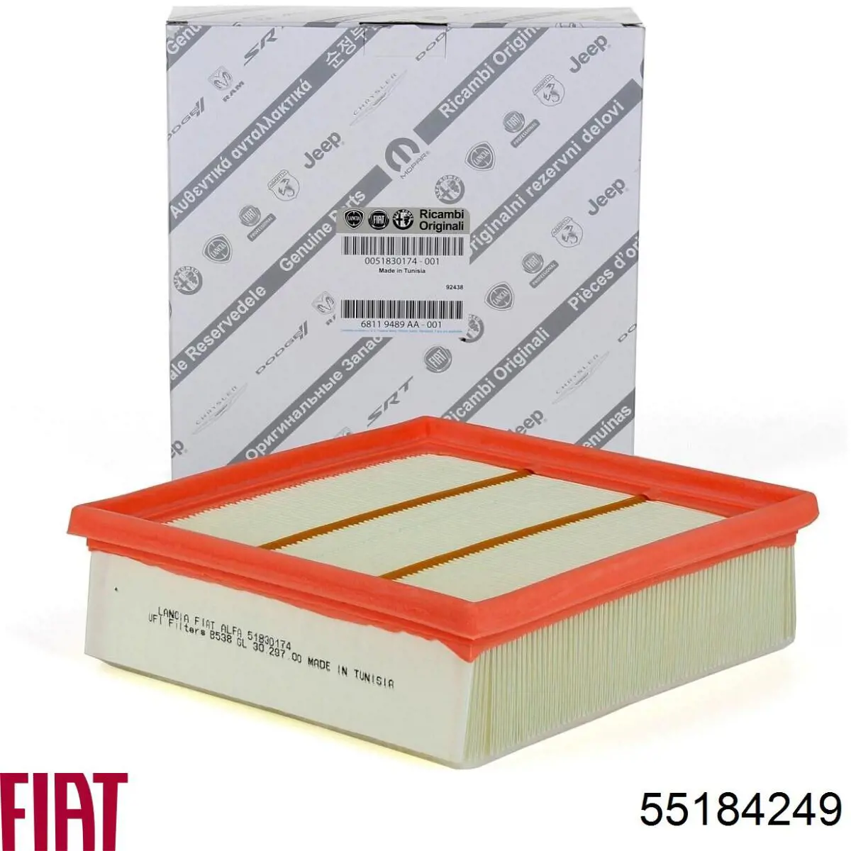Filtr powietrza Fiat/Alfa/Lancia 55184249 cena, od 9,46 USD