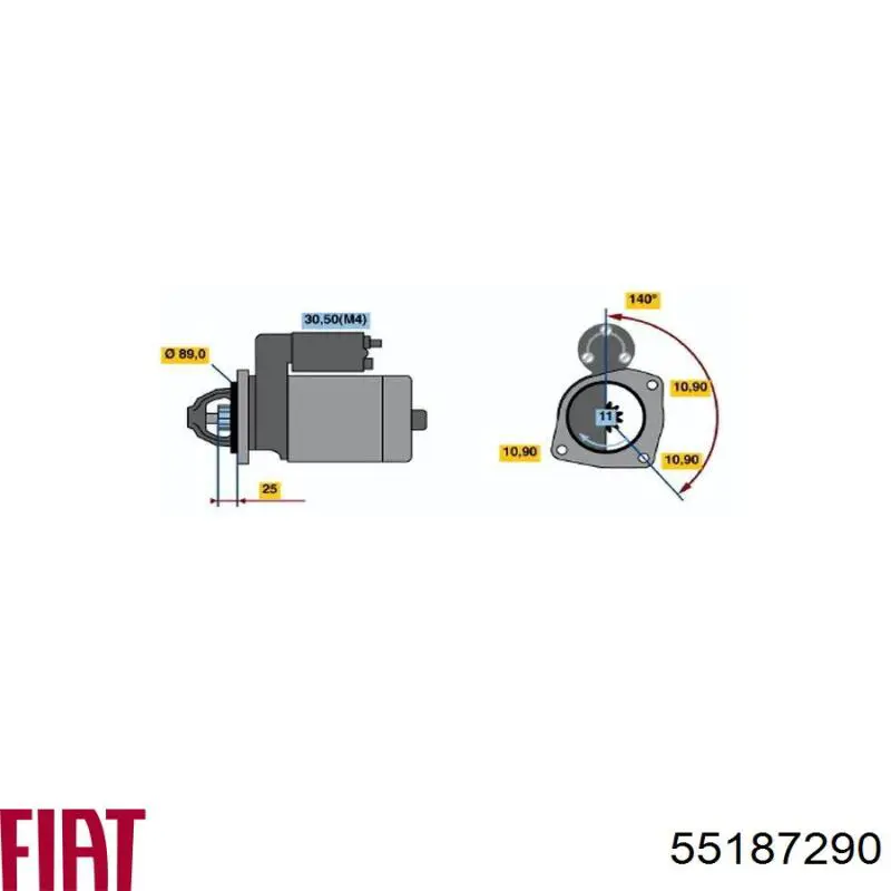 55187290 Fiat/Alfa/Lancia Wtryskiwacz paliwa
