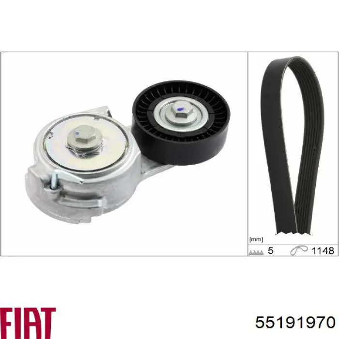 Pas napędowy mechanizmów 55191970 Fiat/Alfa/Lancia