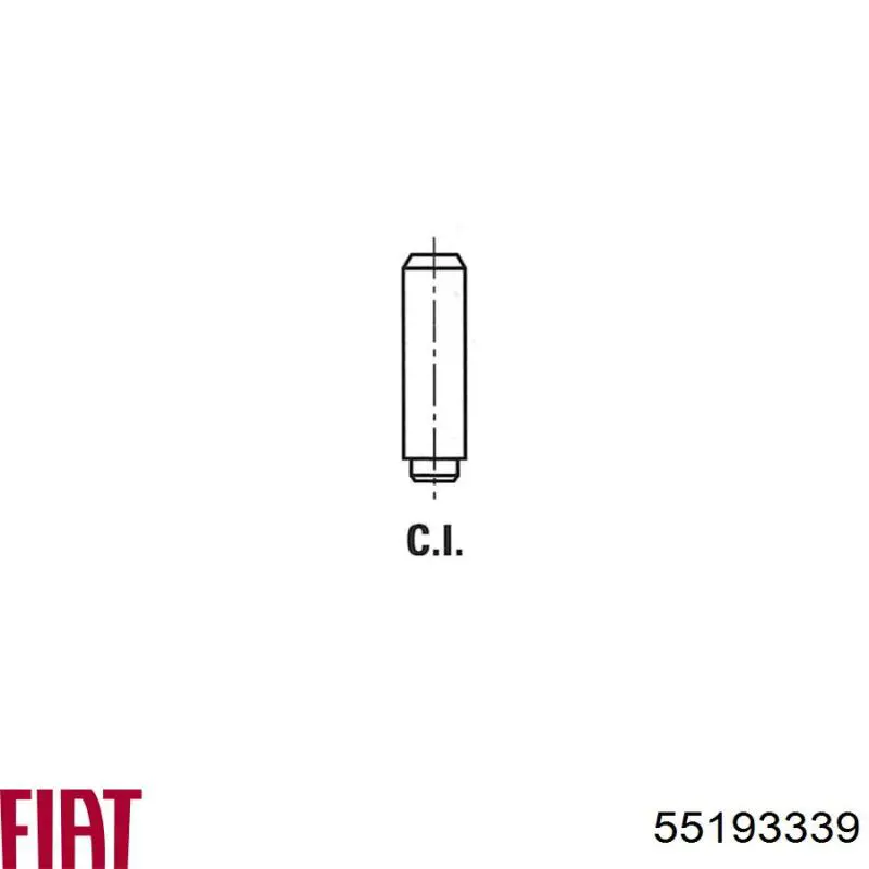 Prowadnica zaworu Fiat/Alfa/Lancia 55193339 cena, od 0,89 USD
