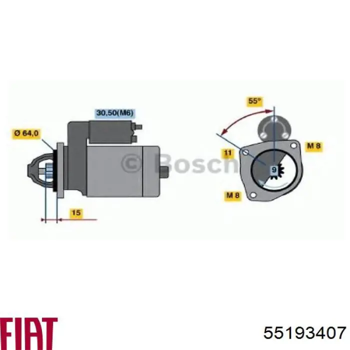 55193407 Fiat/Alfa/Lancia rozrusznik