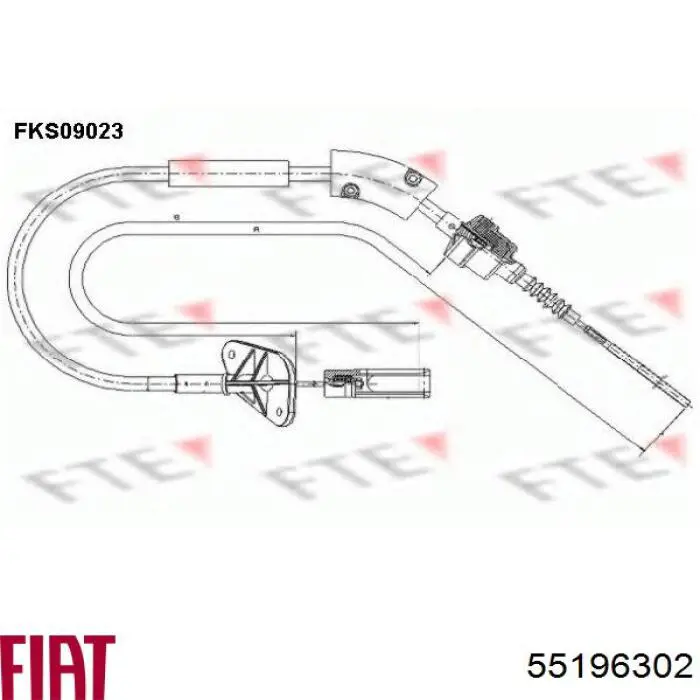 Do koszyka 55196302 Fiat/Alfa/Lancia Linka sprzęgła