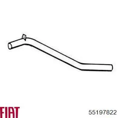 Do koszyka 55197822 Fiat/Alfa/Lancia Tłumik, tylna część