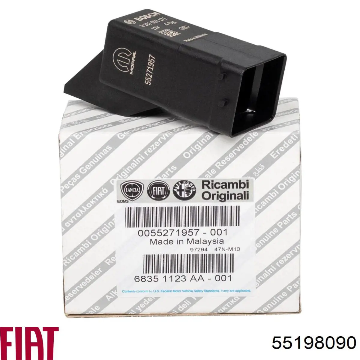 Do koszyka 55198090 Fiat/Alfa/Lancia Przekaźnik świec żarowych