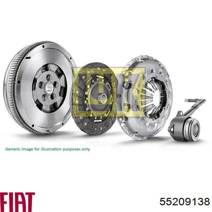 Do koszyka 55209138 Fiat/Alfa/Lancia Cylinder roboczy sprzęgła (wysprzęglik) w komplecie z łożyskiem wyciskowym