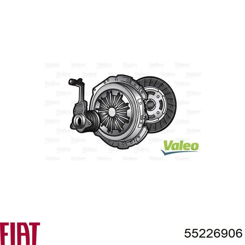 55226906 Fiat/Alfa/Lancia Zestaw sprzęgła (3 części)