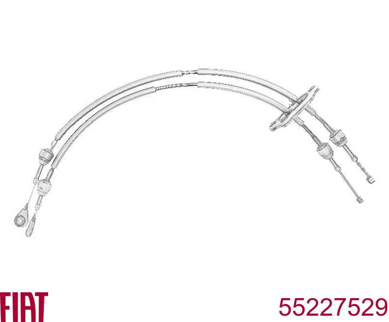 55227529 Fiat/Alfa/Lancia Linka dźwigni zmiany biegów podwójna