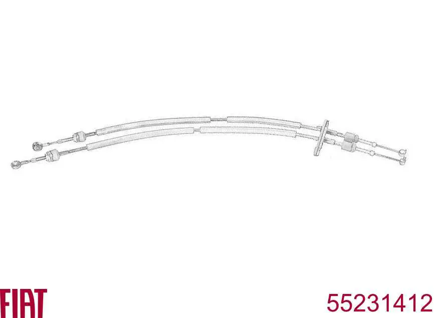 Linka dźwigni zmiany biegów podwójna Fiat/Alfa/Lancia 55231412 cena, od 91,08 USD