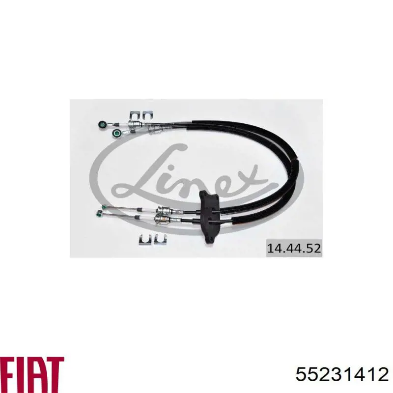 Do koszyka 55231412 Fiat/Alfa/Lancia Linka dźwigni zmiany biegów podwójna