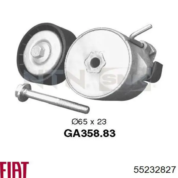 Napinacz paska napędowego Fiat/Alfa/Lancia 55232827 cena, od 22,10 USD