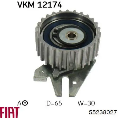 Do koszyka 55238027 Fiat/Alfa/Lancia Rolka napinacza paska rozrządu