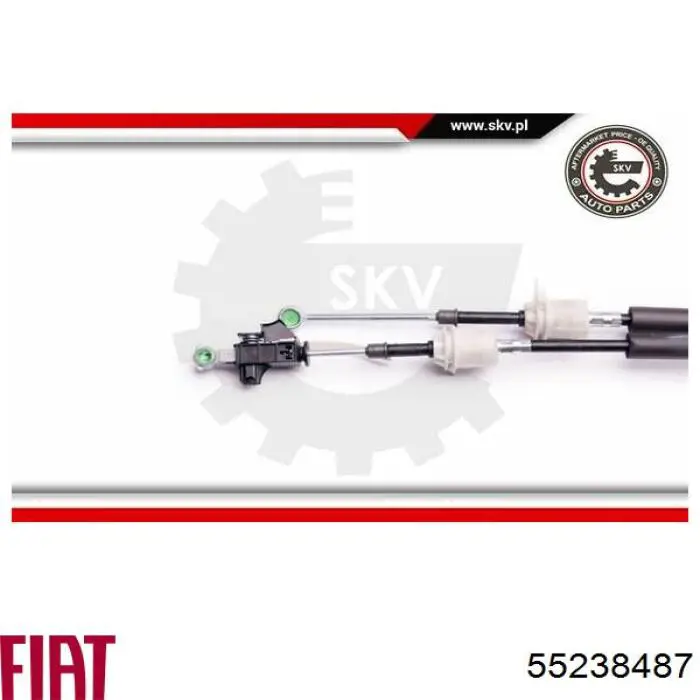 Do koszyka 55238487 Fiat/Alfa/Lancia Linka dźwigni zmiany biegów podwójna