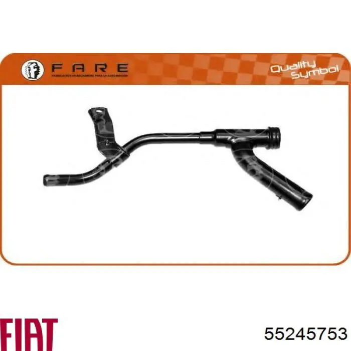Do koszyka 55245753 Fiat/Alfa/Lancia Przewód (króciec) układu chłodzenia