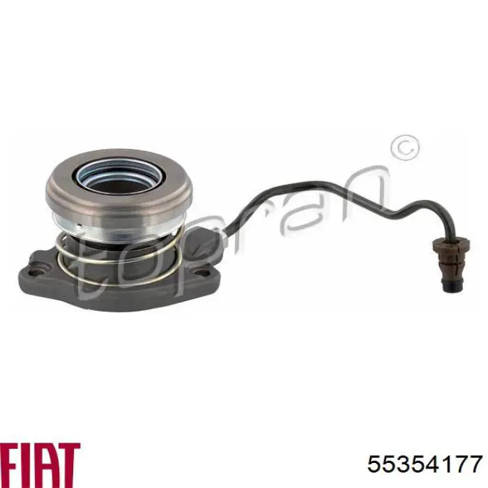 Do koszyka 55354177 Fiat/Alfa/Lancia Cylinder roboczy sprzęgła (wysprzęglik) w komplecie z łożyskiem wyciskowym