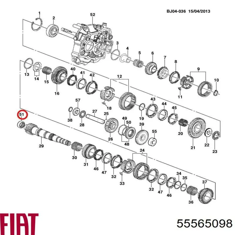 Do koszyka Łożysko skrzyni biegów Opel Astra G F35