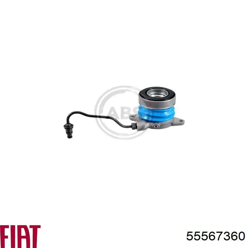 Cylinder roboczy sprzęgła (wysprzęglik) w komplecie z łożyskiem wyciskowym 55567360 Fiat/Alfa/Lancia