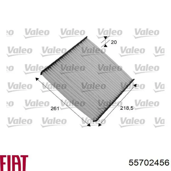 Filtr kabiny 55702456 Fiat/Alfa/Lancia